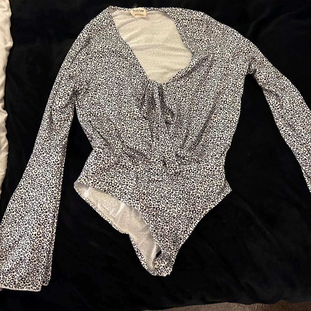 Black and white body suit NWOT
